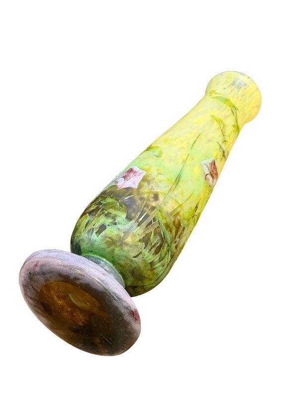 Daum Nancy Vase Art Nouveau " Aux Liserons"-photo-3