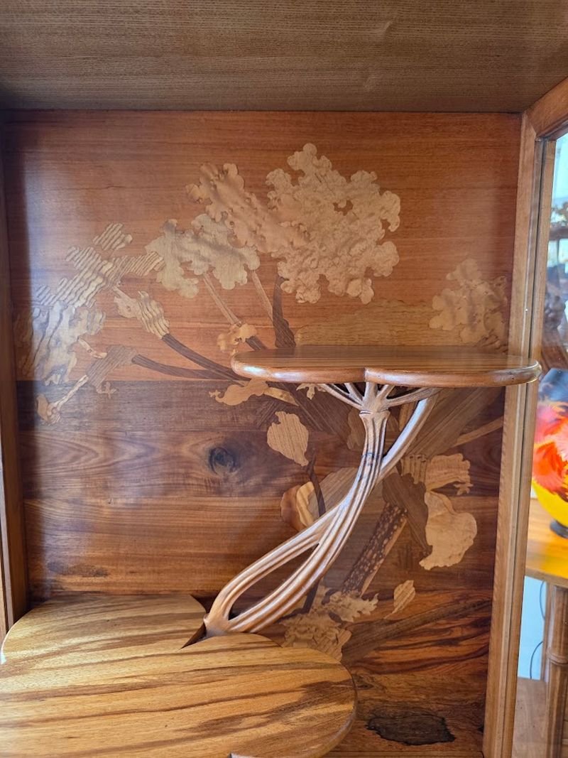 Emile Gallé Art Nouveau Display Case "la Berce Des Près"-photo-1