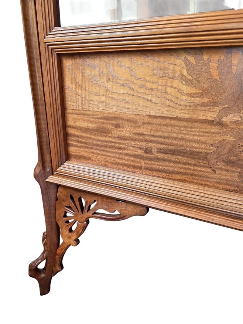Emile Gallé Art Nouveau Display Case "la Berce Des Près"-photo-4