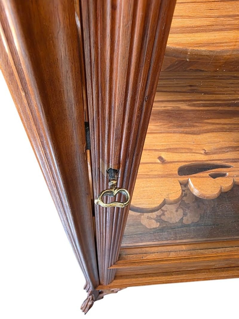 Emile Gallé Art Nouveau Display Case "la Berce Des Près"-photo-6
