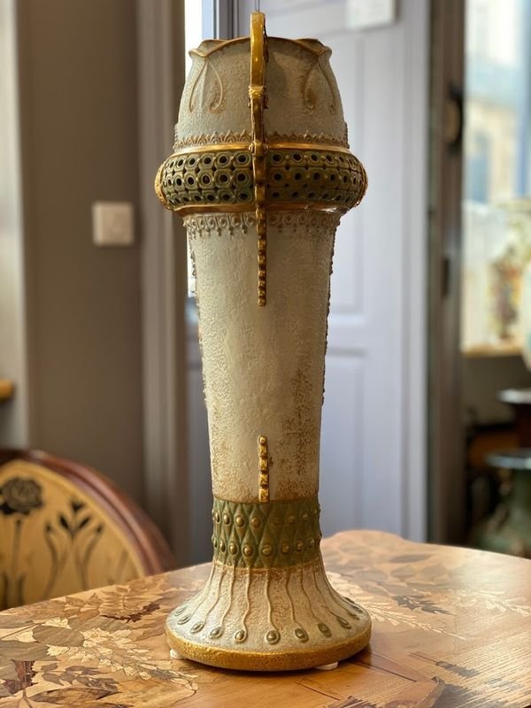 Amphora Large Art Nouveau Vase-photo-1