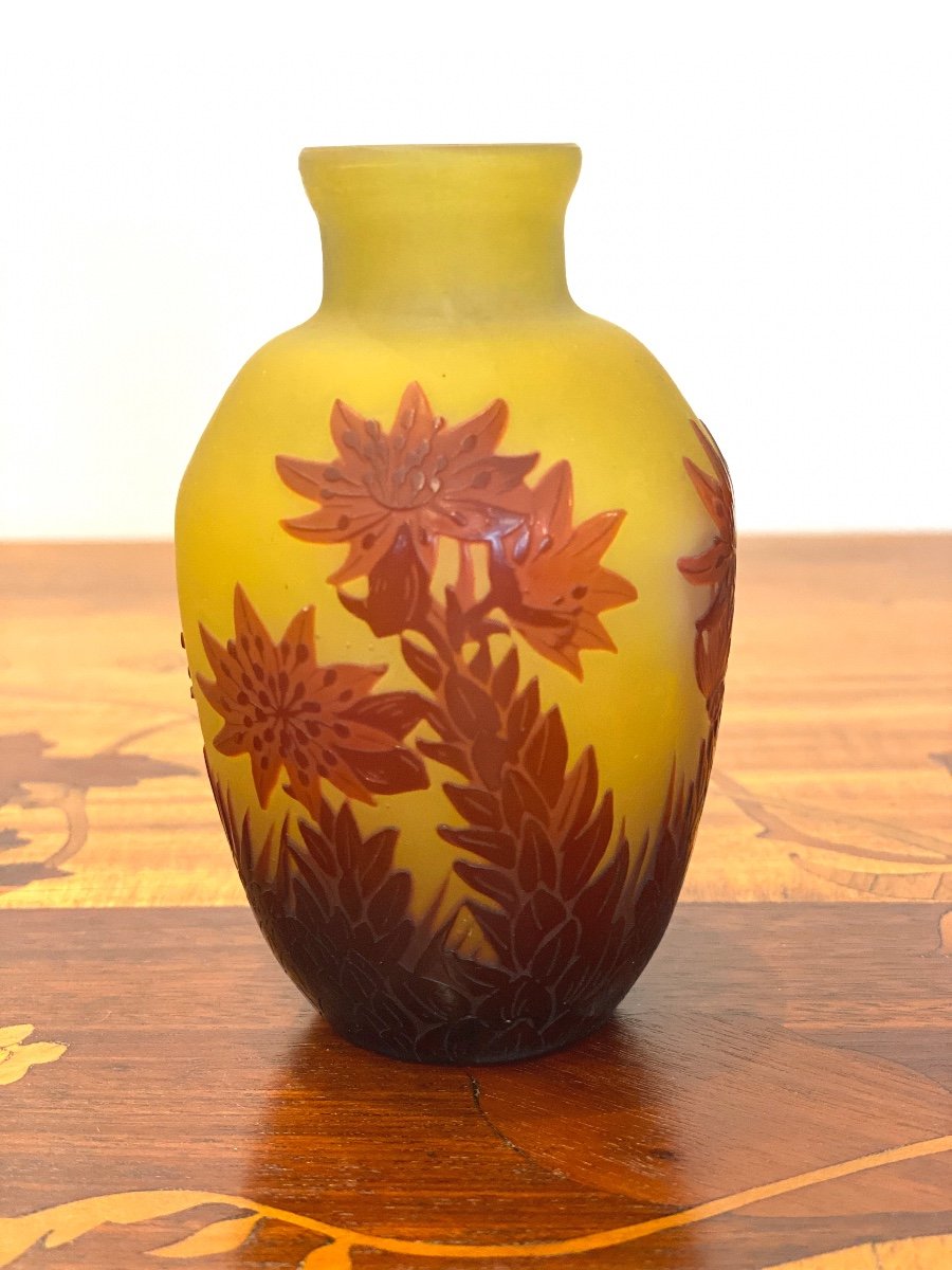 Gallé Art Nouveau Vase