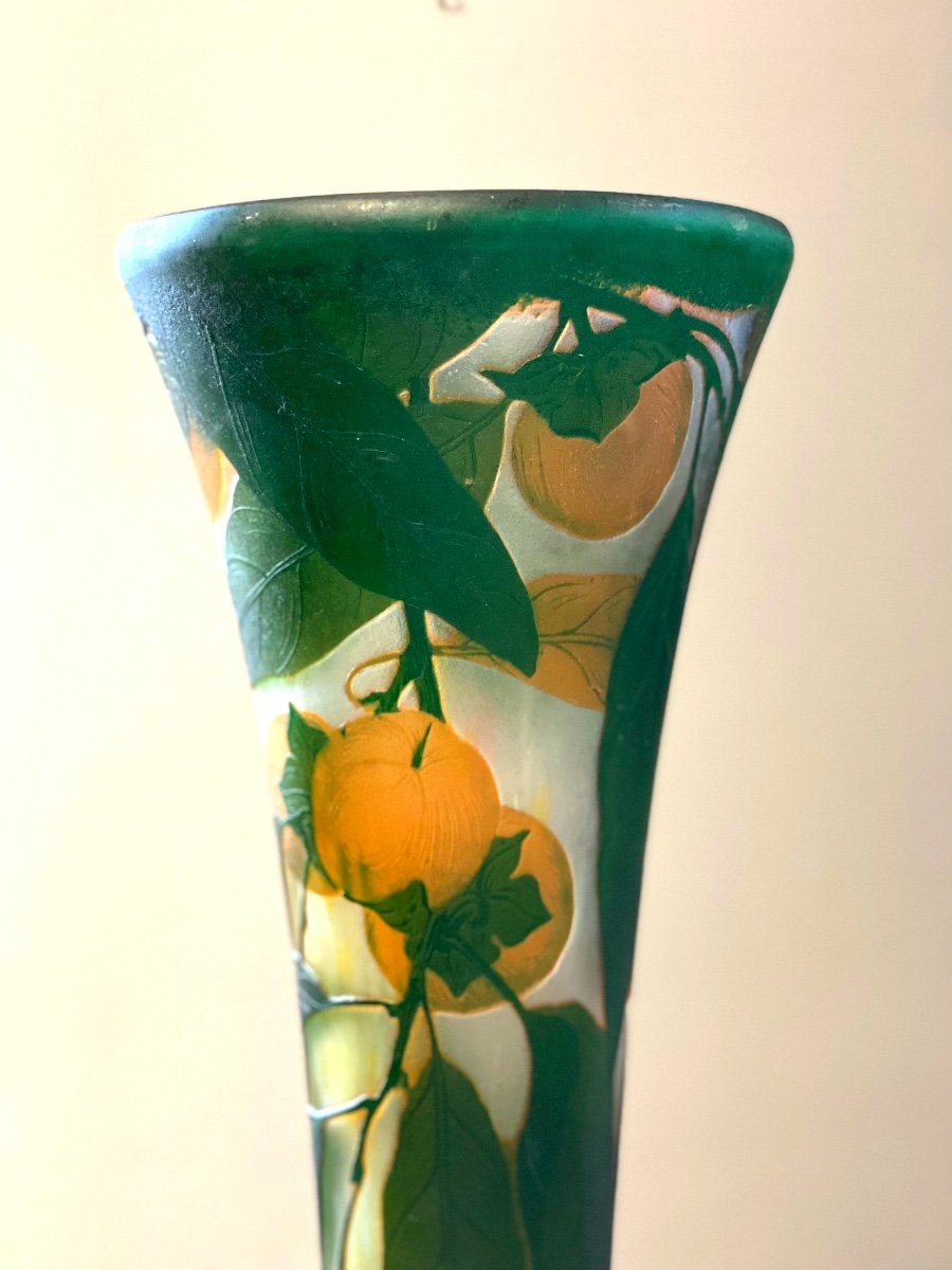 Daum Vase With Kakis-photo-3
