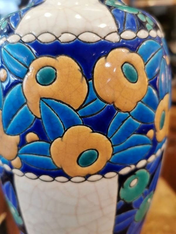 Longwy Art Deco Vase-photo-4