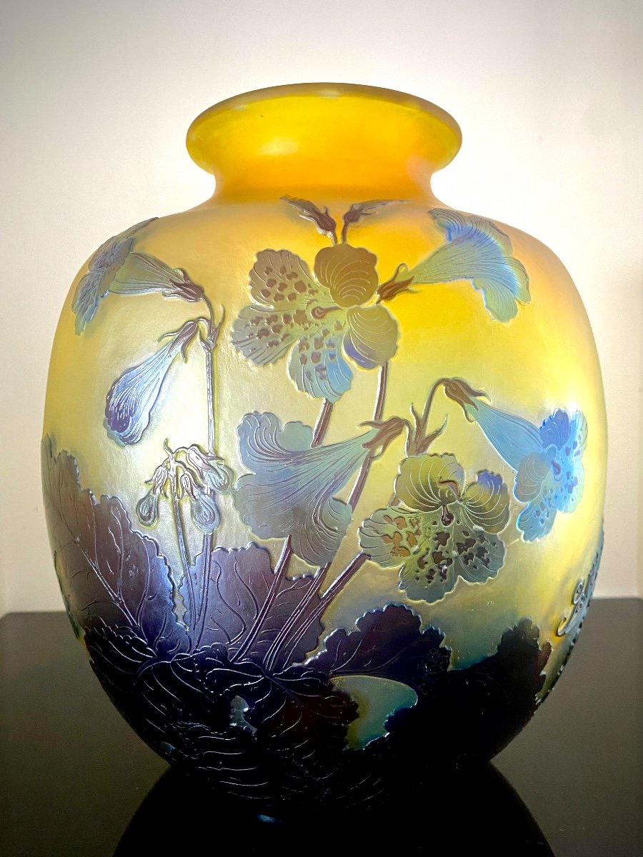 Vase Gallé Art Nouveau "Hibiscus" -photo-2
