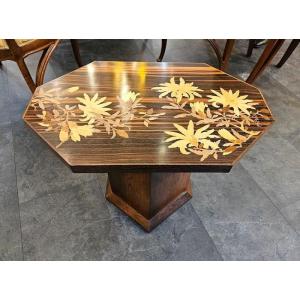 Emile Gallé Modernist Coffee Table “magnolias”