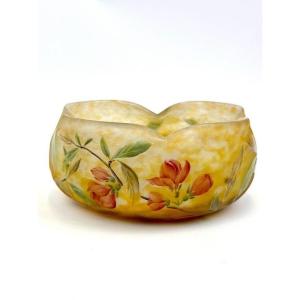 Daum Nancy Art Nouveau Cup "cognassiers From Japan"