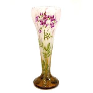Vase Daum Art Nouveau "Aux Cardamines Des Près"