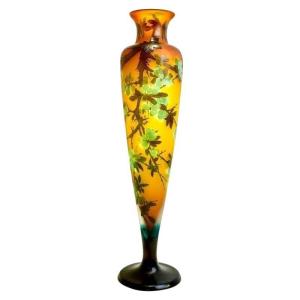 Emile Gallé Important “prunus” Vase