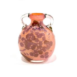 Emile Gallé “hydrangea” Gourd Vase