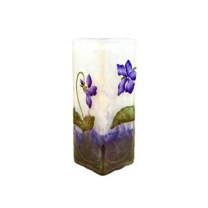 Daum Nancy Art Nouveau Vase "violets"