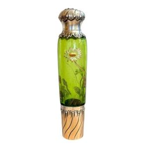 Emile Gallé Flacon à Sel Art Nouveau "Marguerites"