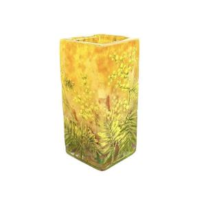 Daum Nancy Art Nouveau Vase "aux Mimosas"