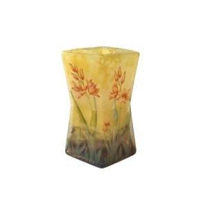 Daum Nancy Art Nouveau Vase "lily Of The Kaffirs"