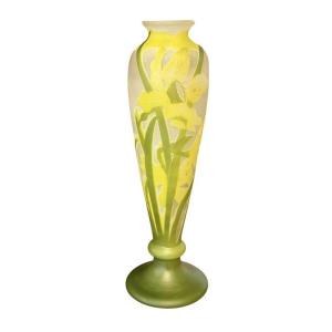 Emile Gallé Art Nouveau "narcissus" Vase