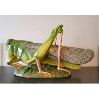 Jérôme Massier Large Art Nouveau Grasshopper