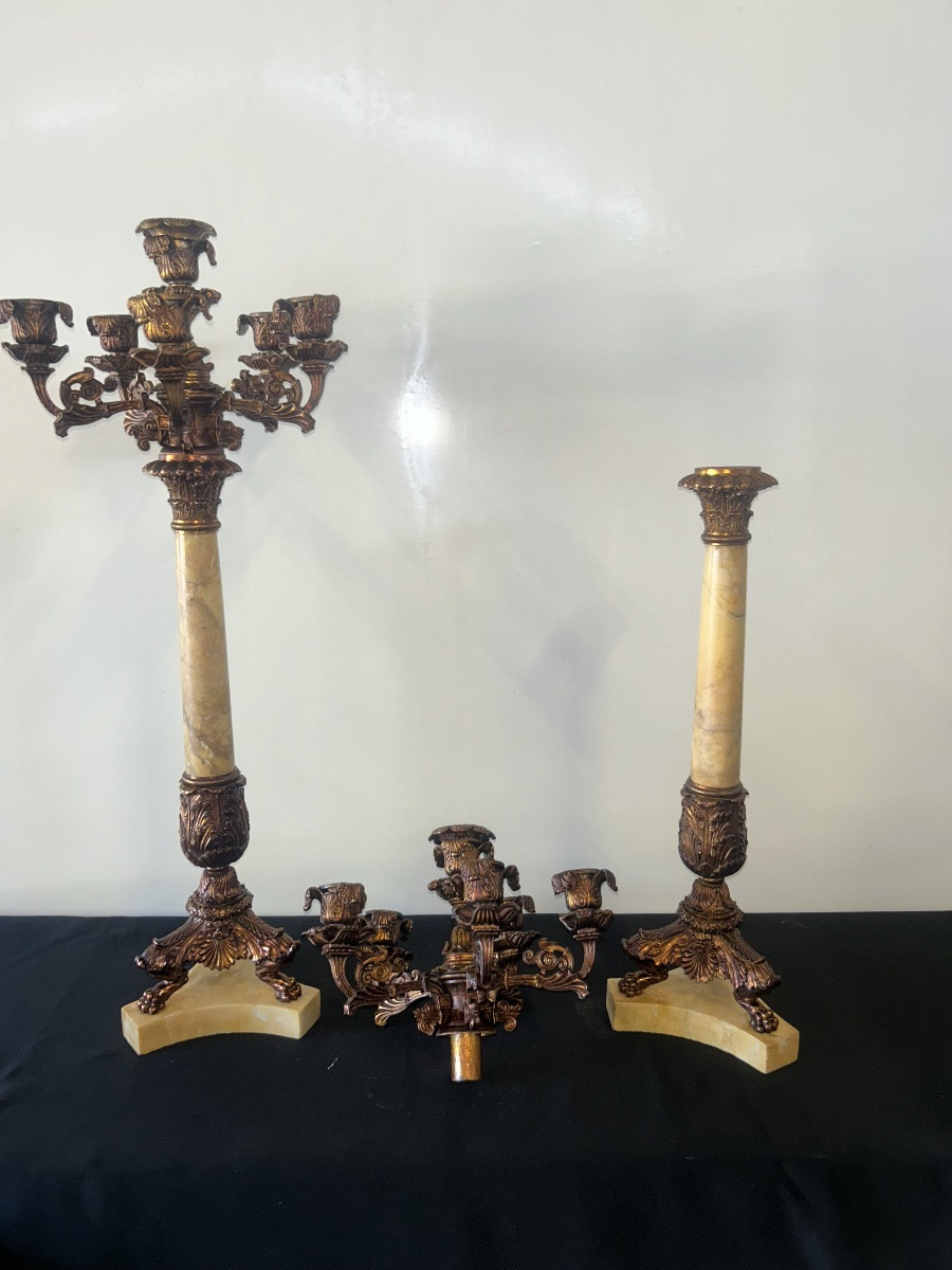Pair Of 19th Century Candelabra-photo-2