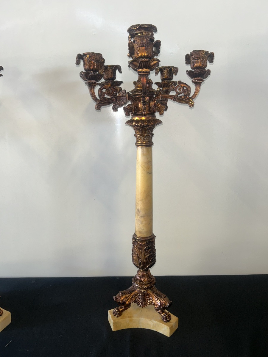 Pair Of 19th Century Candelabra-photo-3