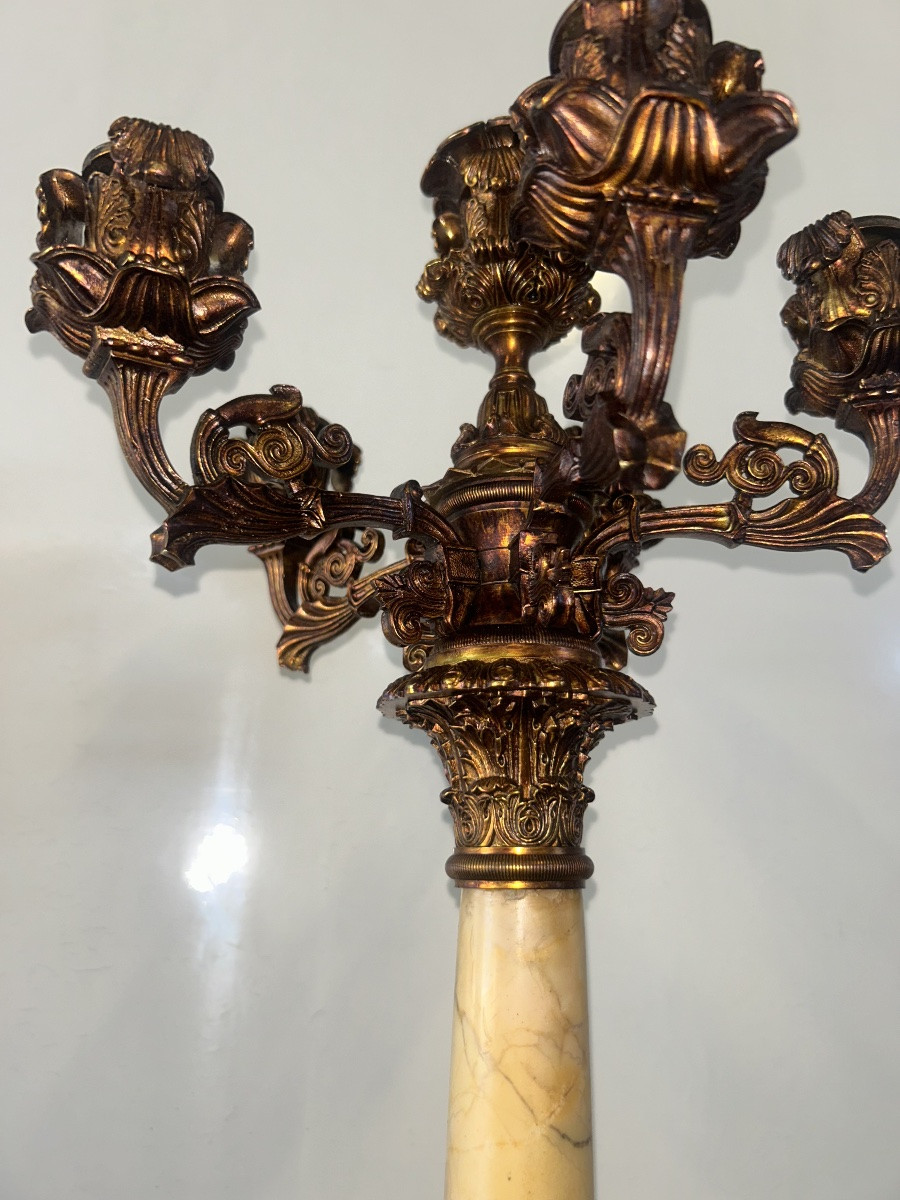 Pair Of 19th Century Candelabra-photo-2