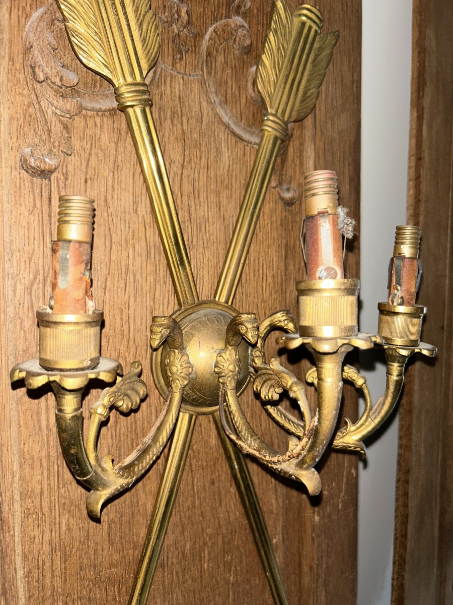 Paire d’applique en bronze-photo-3