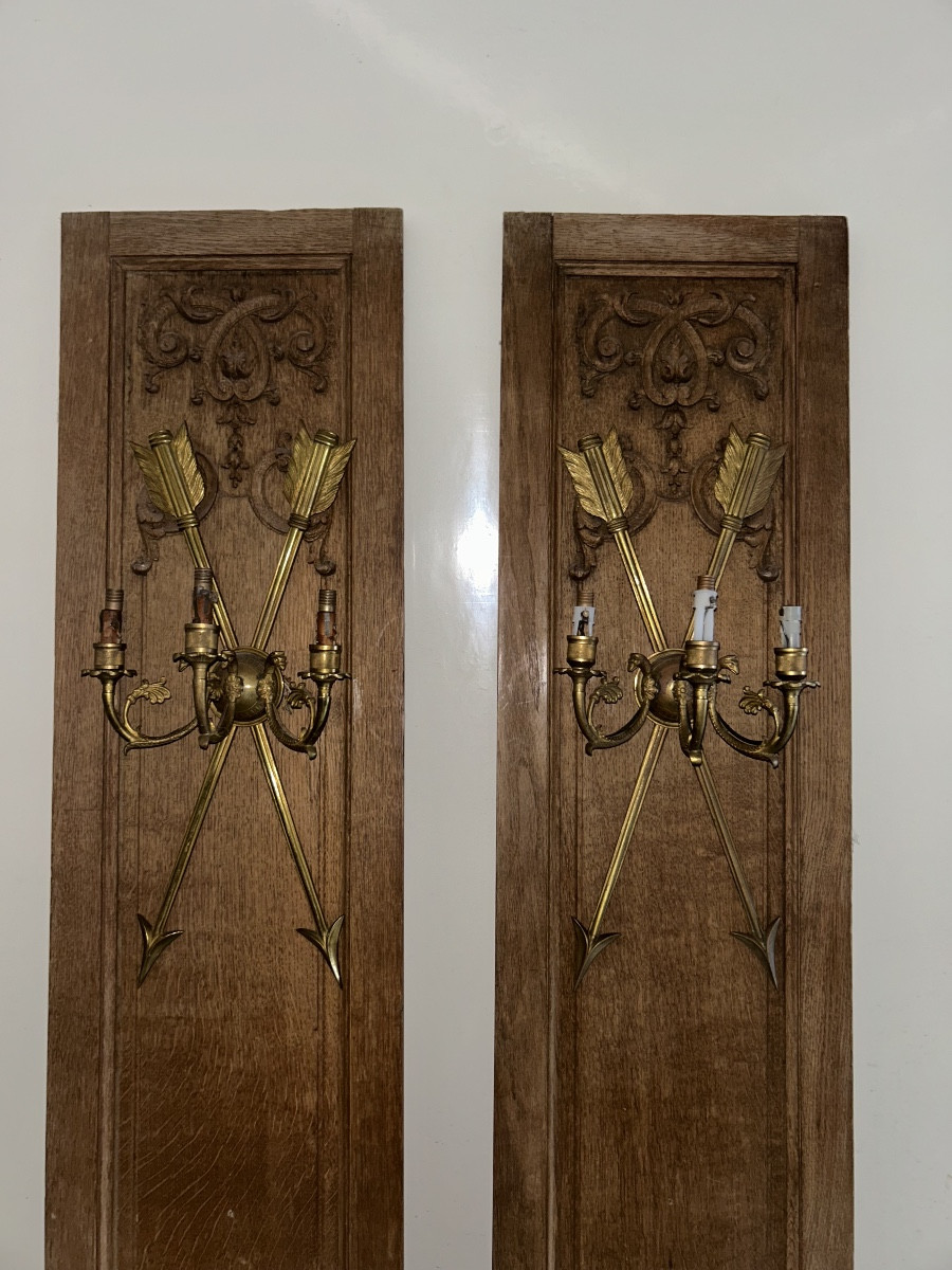 Paire d’applique en bronze
