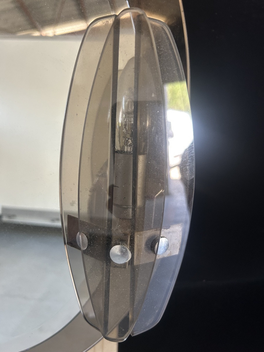 Pair Of Oval Glass Mirrors-photo-3