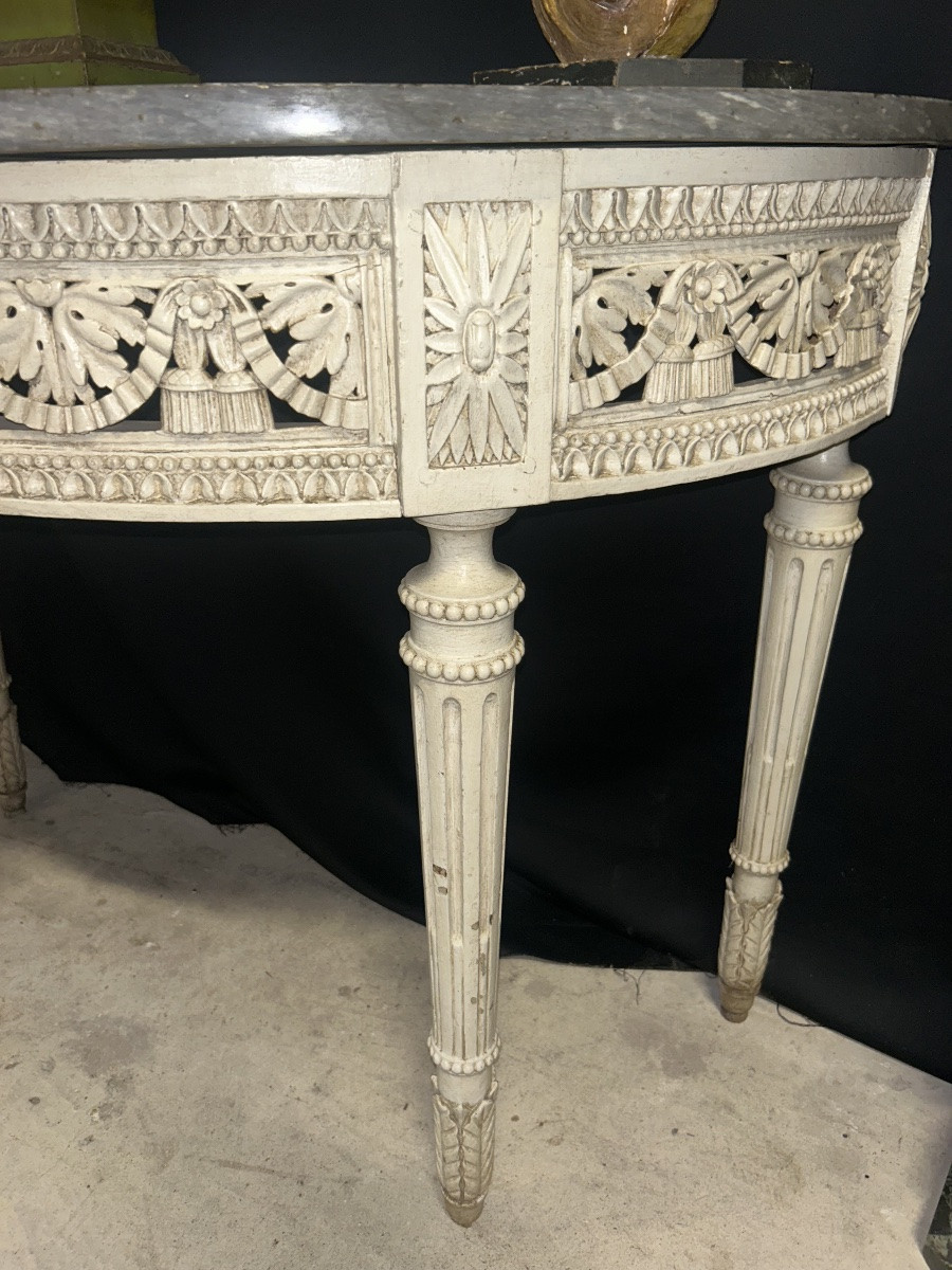 18th Century Lacquered Wood Console -photo-4