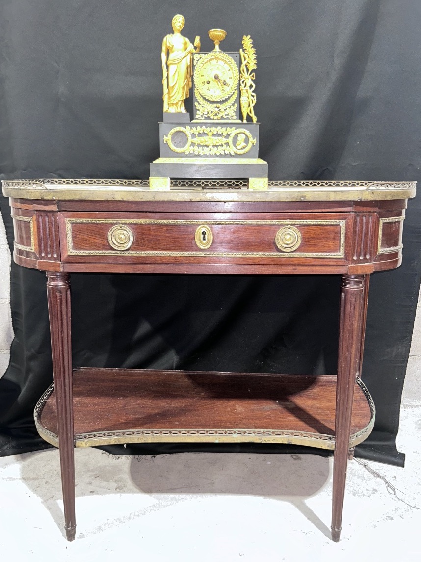 Console d’époque Louis XVI en acajou et bronze doré – XVIIIe siècle