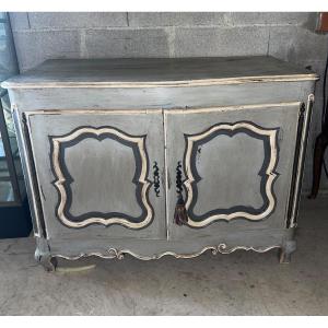 Painted Wooden Buffet With Curved Fronts 18th