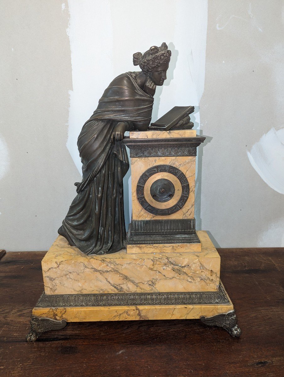 Grande Pendule Bronze 19 ème Siècle -photo-4
