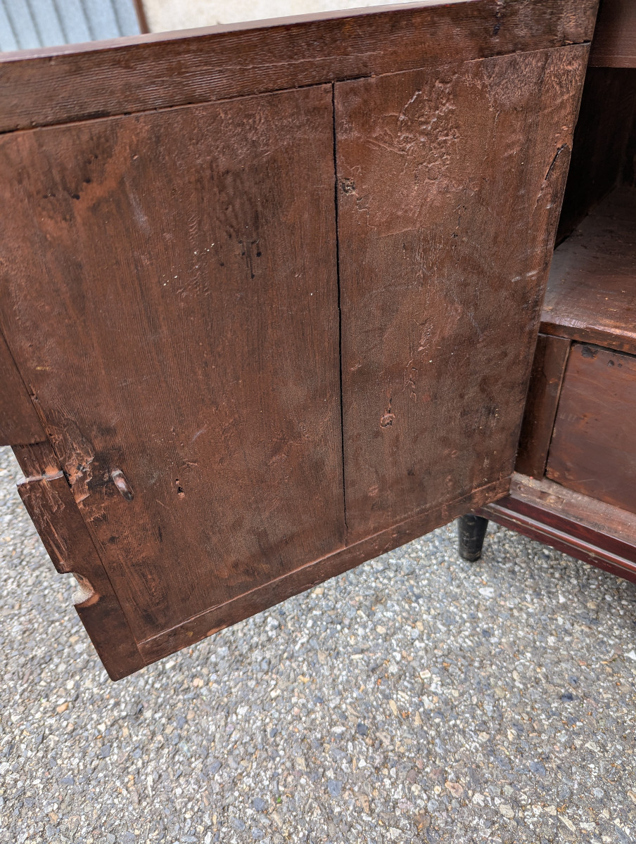 Lxvi Secretary, 18th Century, Lacquered -photo-2