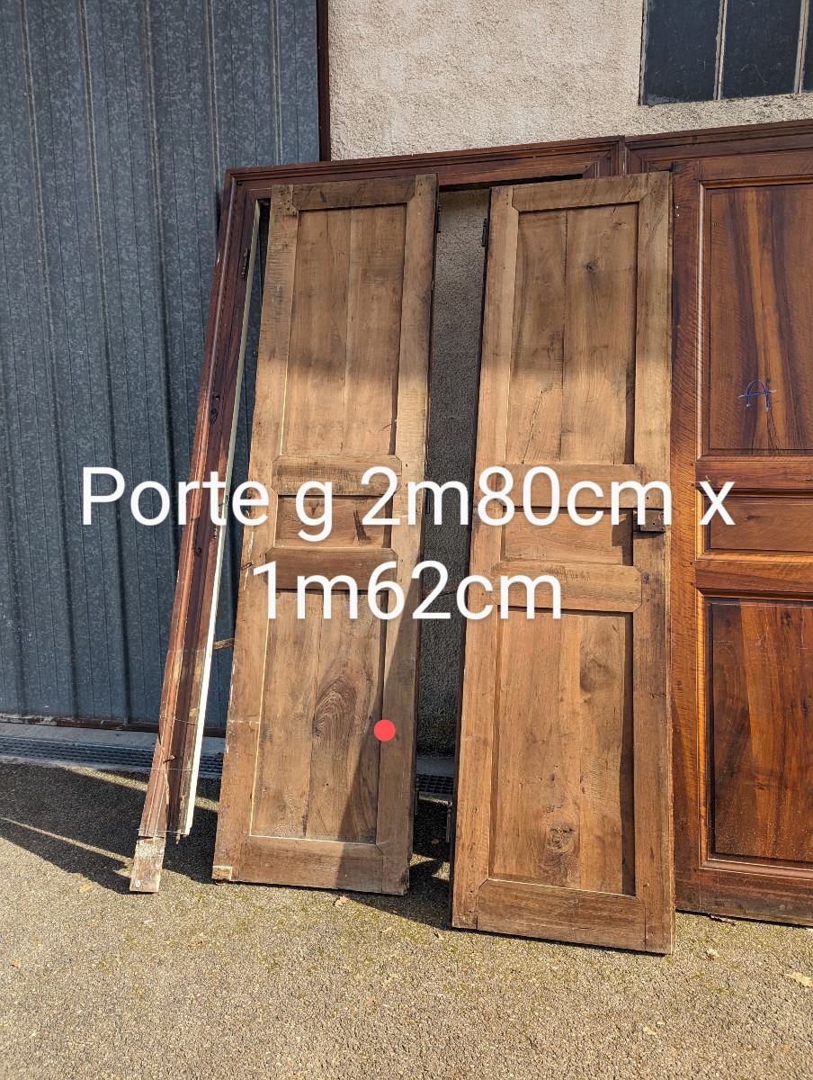 Lot Of 19th Century Walnut Doors -photo-3