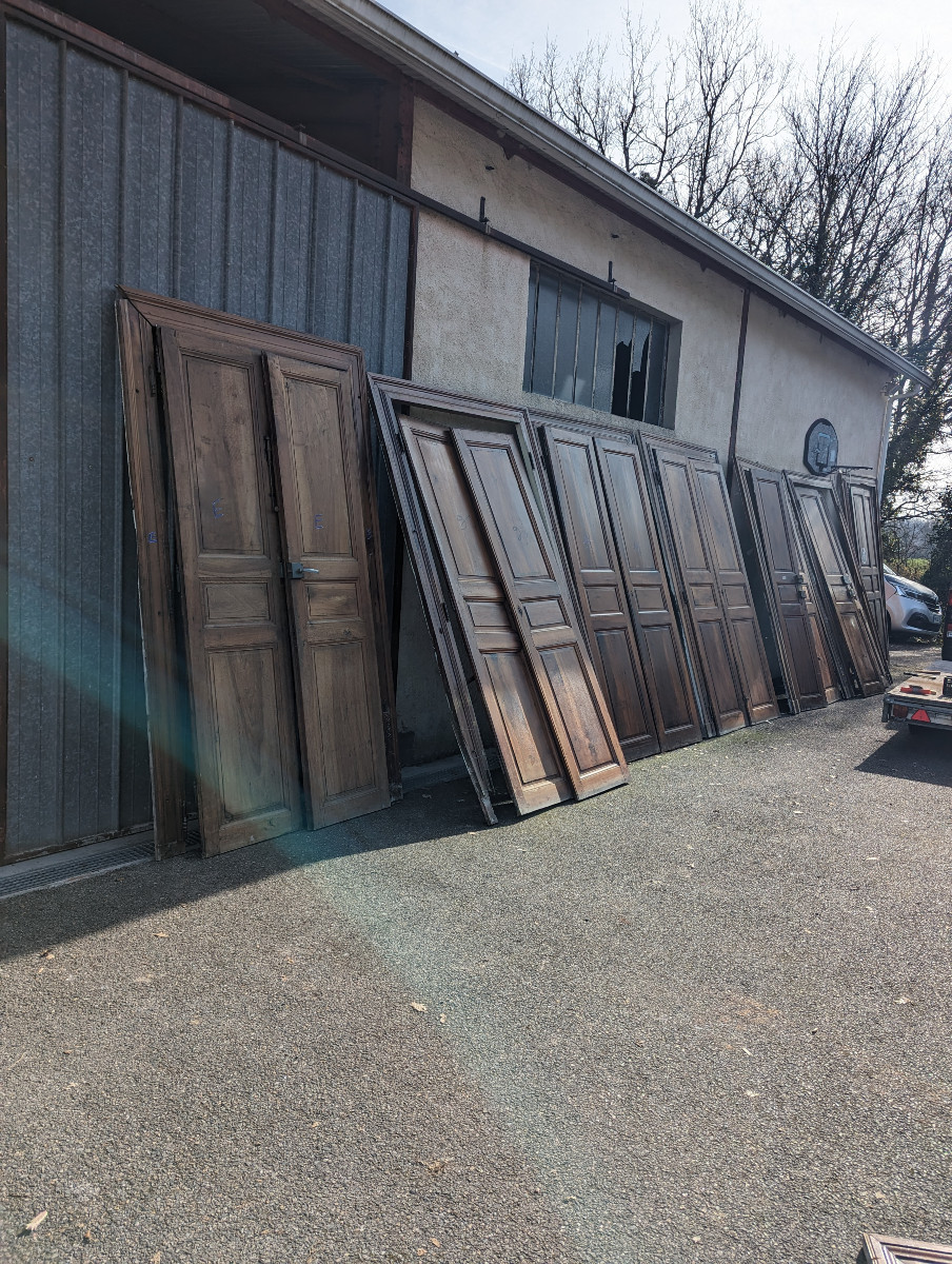Lot Of 19th Century Walnut Doors 