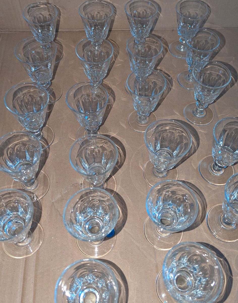 21 Saint Louis Crystal Flutes, Caton Model-photo-1