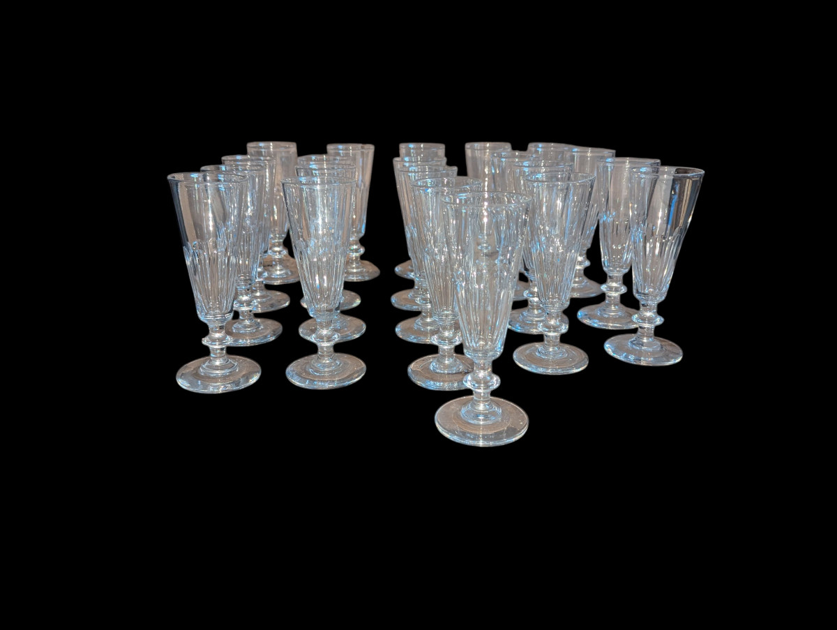 21 Saint Louis Crystal Flutes, Caton Model