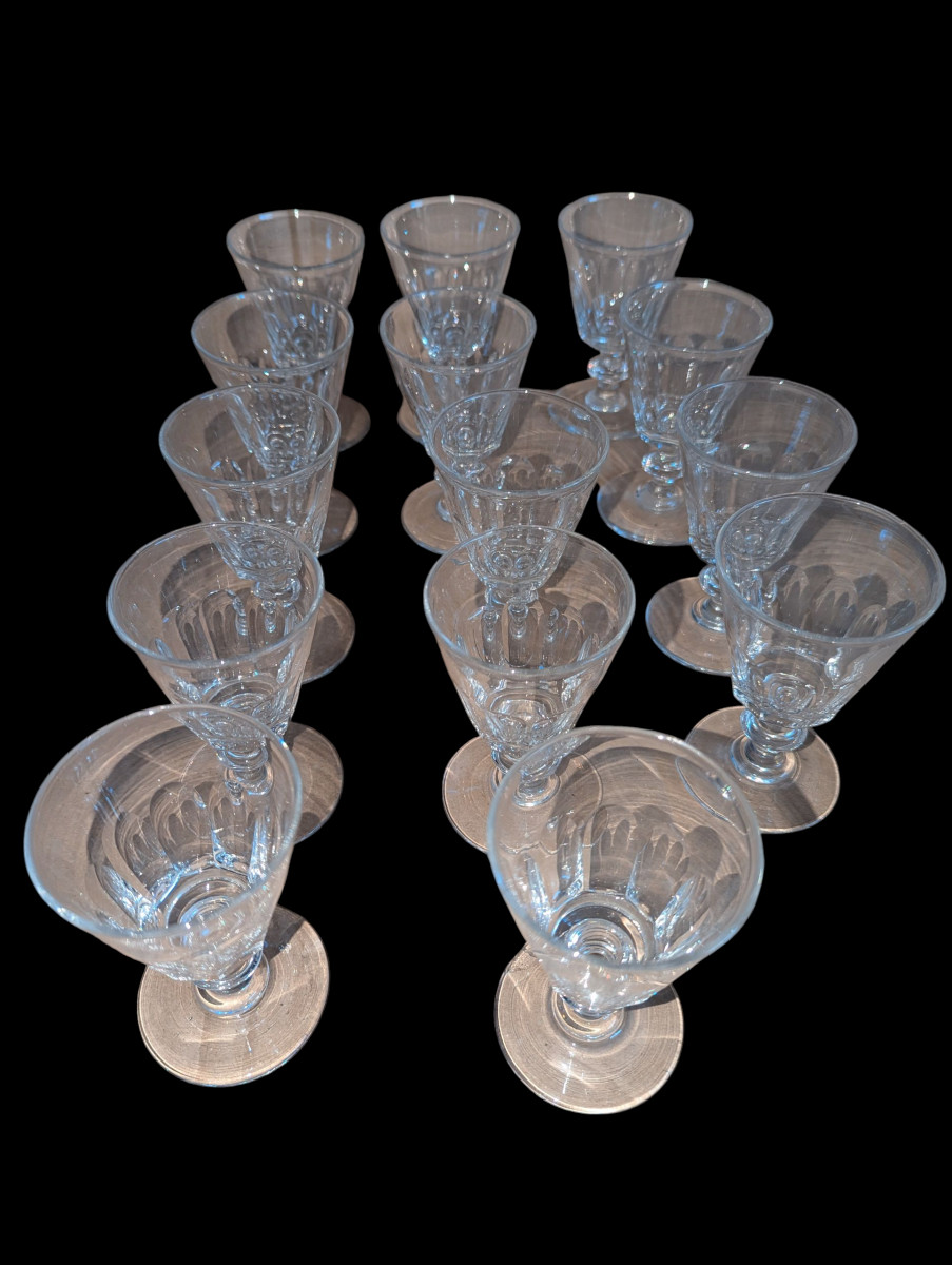  14 Verres St Louis Caton cristal 1890-photo-2