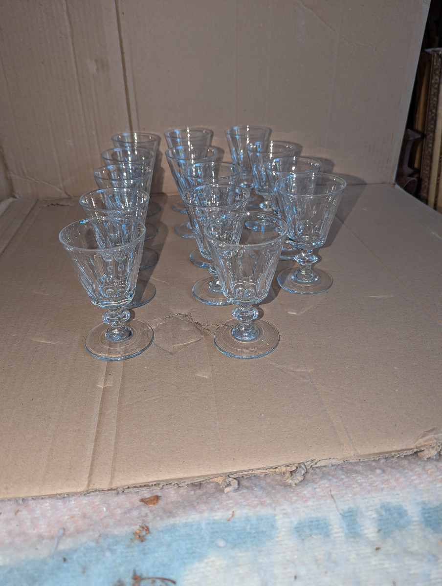  14 Verres St Louis Caton cristal 1890-photo-4