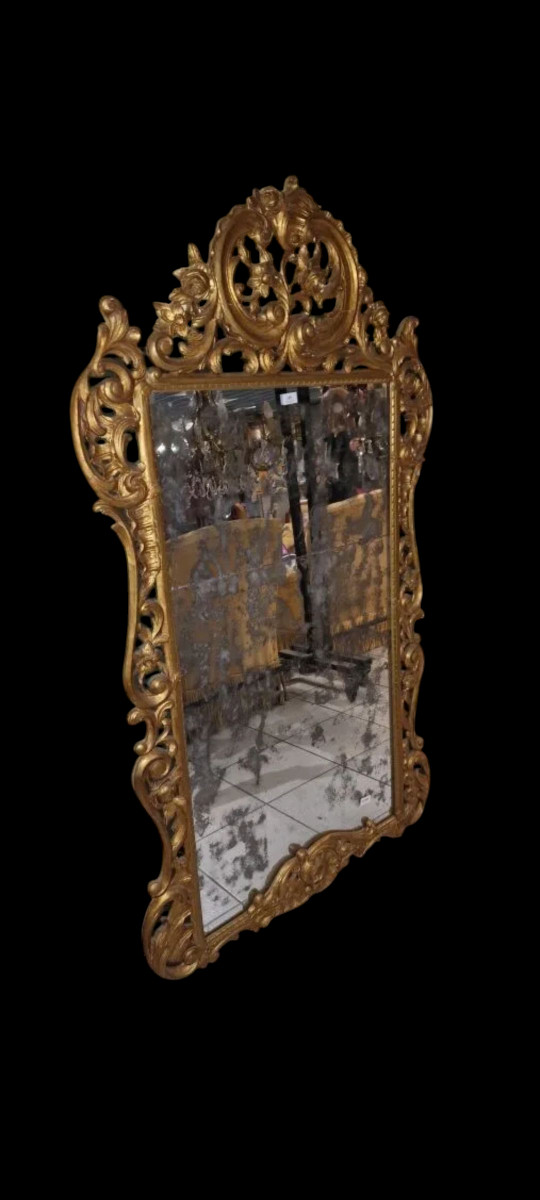 Gilded Mirror From The Early 19th Century 
