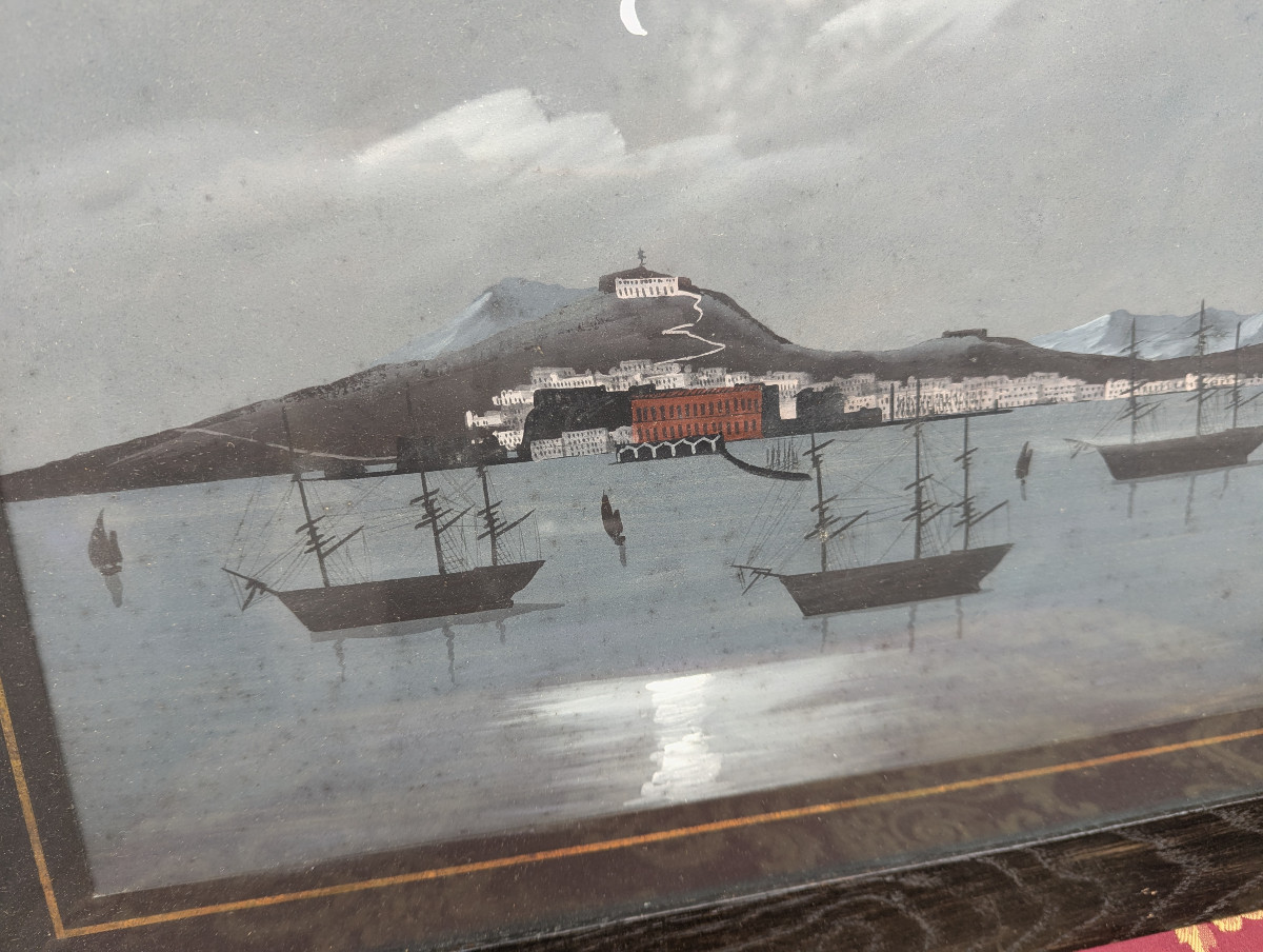 Paire de gouache italienne 19 ème siècle -photo-2