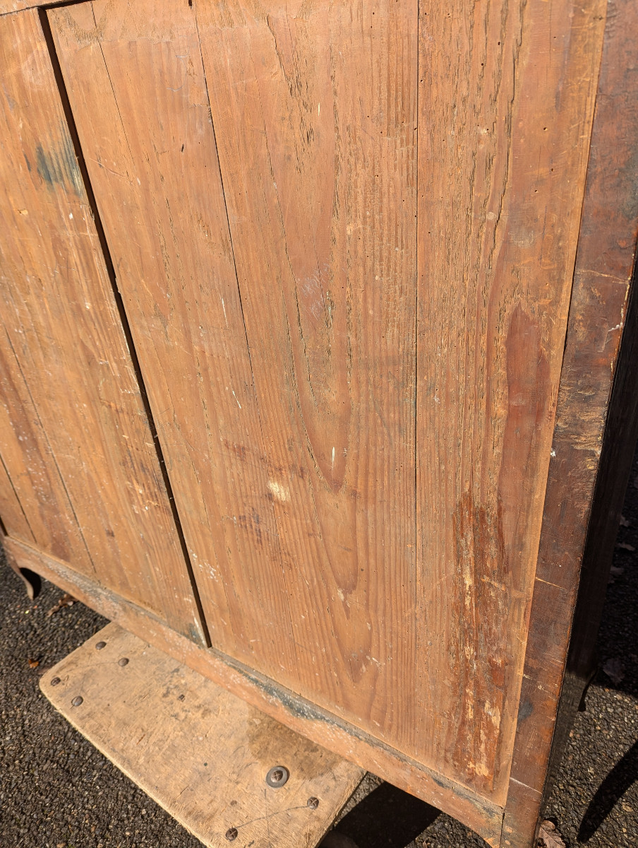 Louis XV Style Curved Glass-fronted Bookcase, 18th Century-photo-4