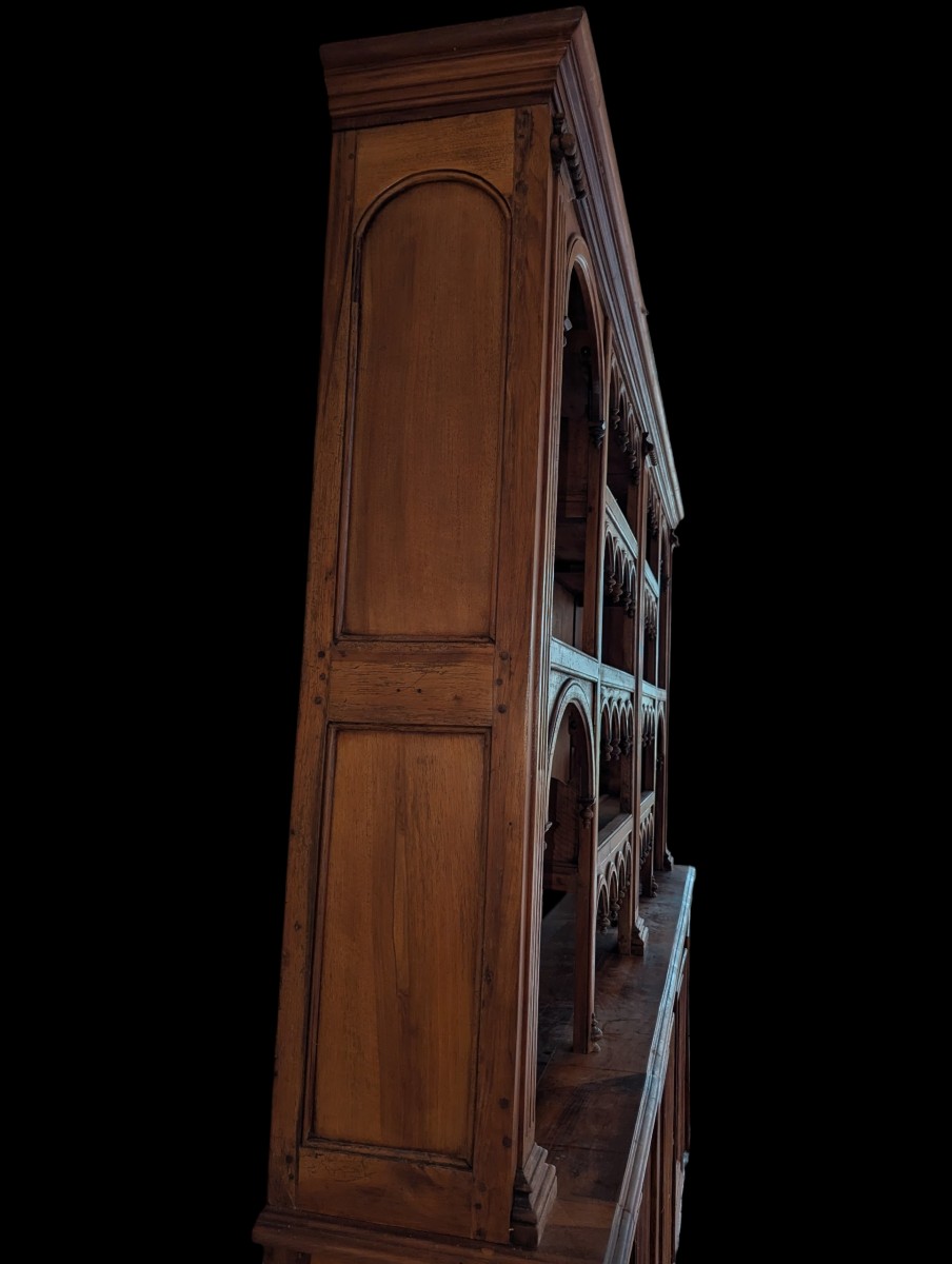 Large Apothecary Cabinet In Natural Wood -photo-3