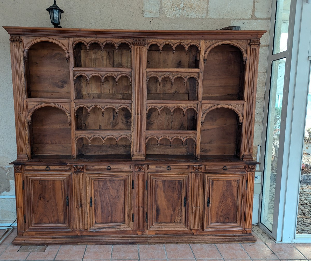 Large Apothecary Cabinet In Natural Wood -photo-4
