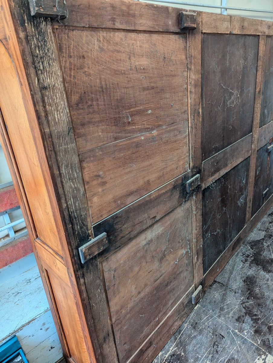 Large Apothecary Cabinet In Natural Wood -photo-1