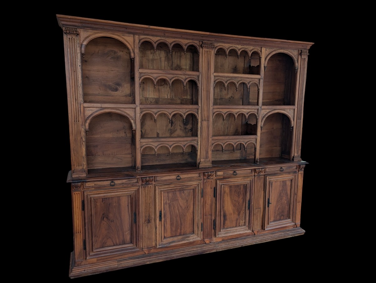 Large Apothecary Cabinet In Natural Wood 