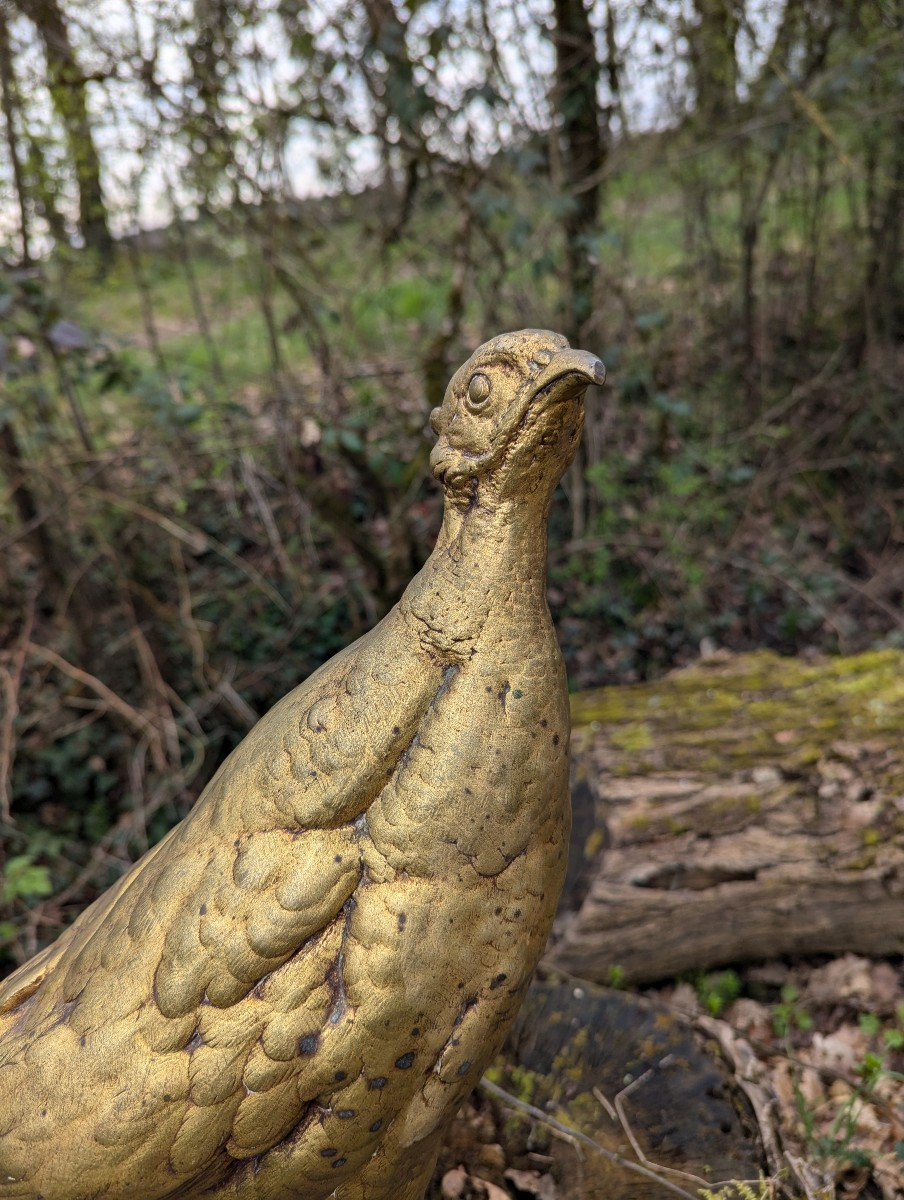 Large Bronze Pheasant With Double Patina – Paul Comoléra-photo-2