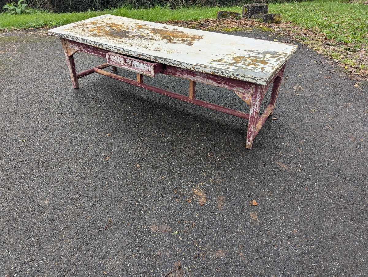 Large Industrial Coffee Table-photo-2