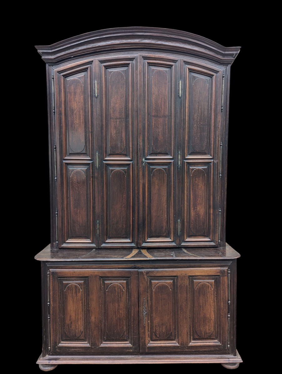 Important buffet double corps  – Portes à double évolution – Époque XVIIe siècle-photo-2