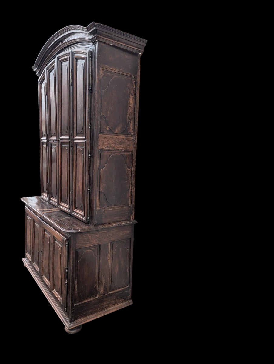Important buffet double corps  – Portes à double évolution – Époque XVIIe siècle-photo-4