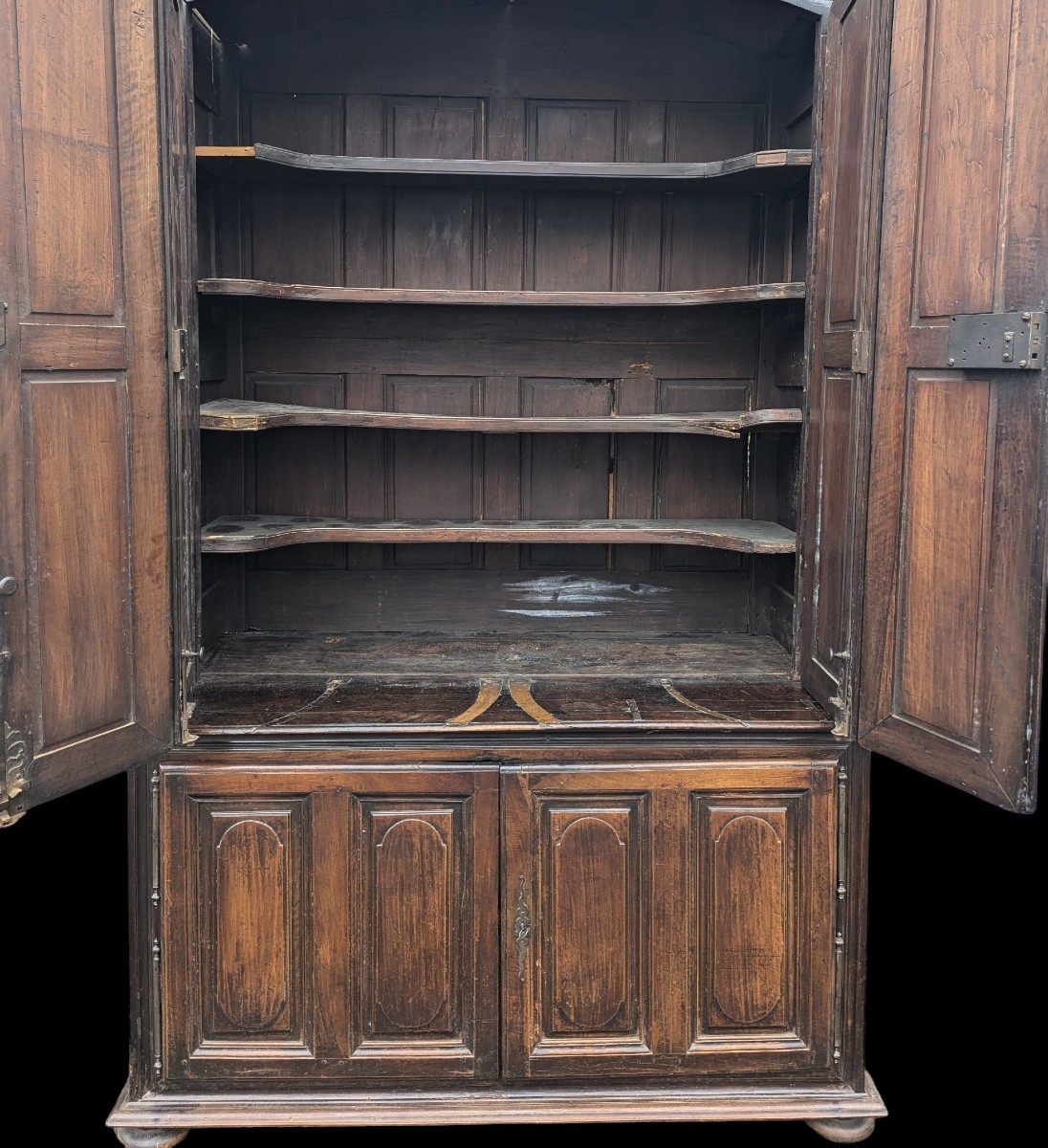 Important buffet double corps  – Portes à double évolution – Époque XVIIe siècle-photo-3