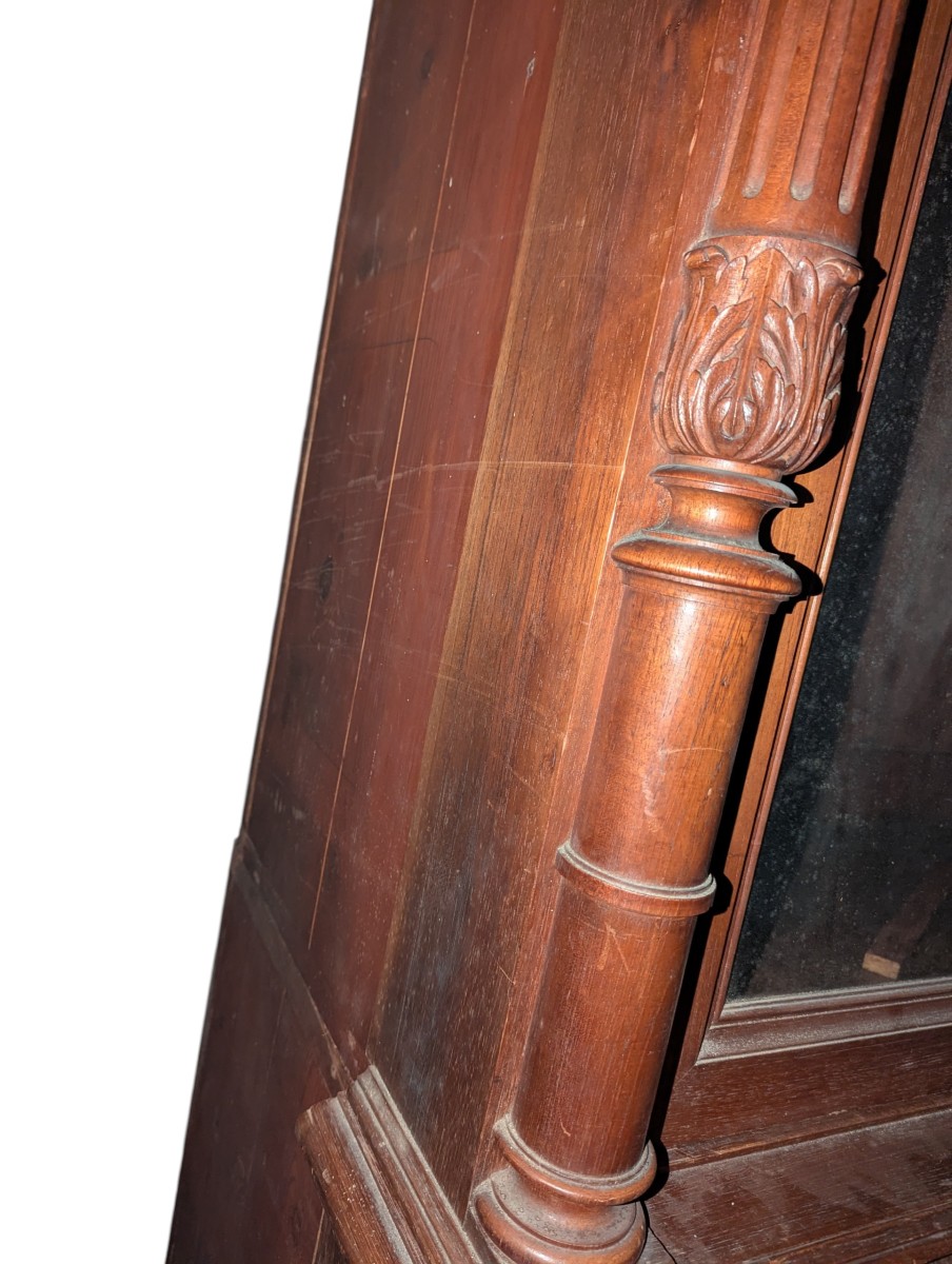 Grand meuble d’imprimerie en bibliothèque deux corps XIX Siècle -photo-3